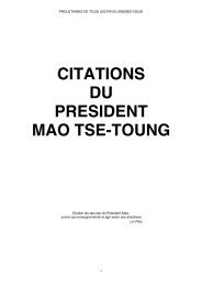 CITATIONS DU PRESIDENT MAO TSE-TOUNG - Secours Rouge ...
