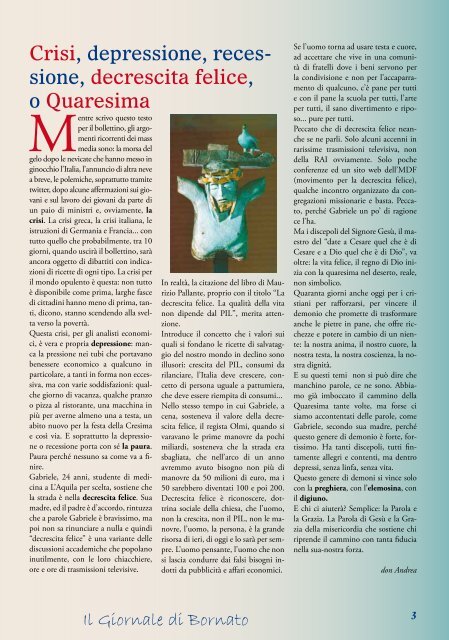Periodico della Parrocchia San Bartolomeo Apostolo - Parrocchia di ...