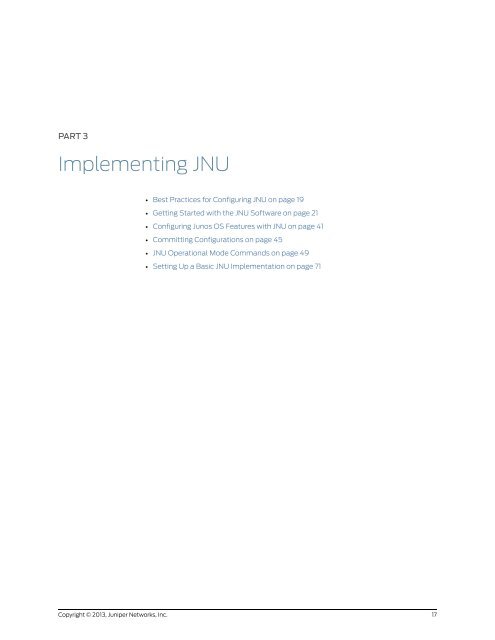 Designing and Implementing a Junos Node Unifier Network