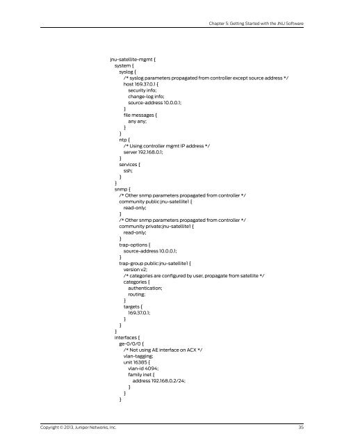 Designing and Implementing a Junos Node Unifier Network