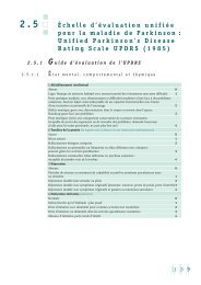Guide d'évaluation de l'UPDRS - Cofemer