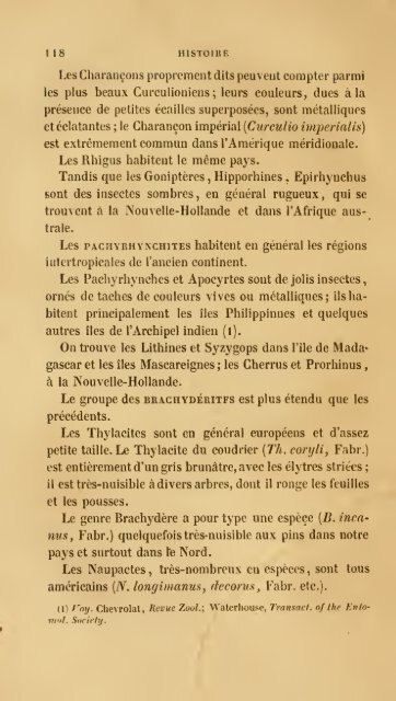 Histoire des insectes : traitant de leurs moeurs et de leurs ...