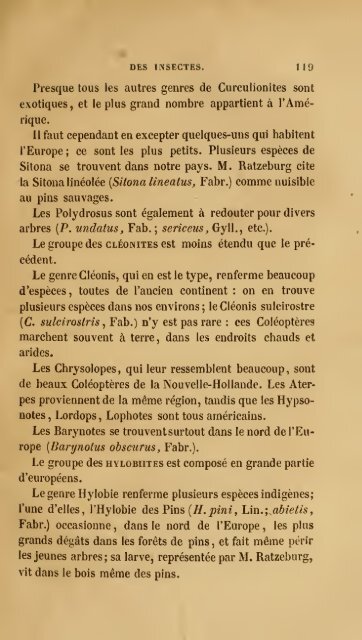 Histoire des insectes : traitant de leurs moeurs et de leurs ...