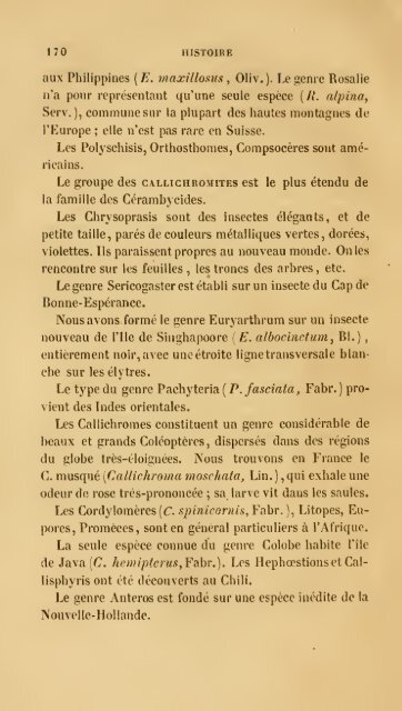 Histoire des insectes : traitant de leurs moeurs et de leurs ...