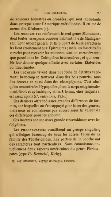 Histoire des insectes : traitant de leurs moeurs et de leurs ...