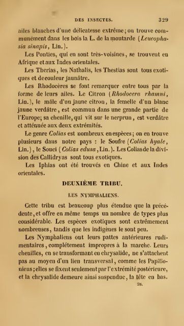 Histoire des insectes : traitant de leurs moeurs et de leurs ...