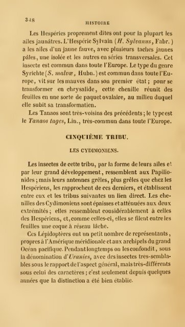 Histoire des insectes : traitant de leurs moeurs et de leurs ...