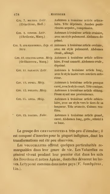 Histoire des insectes : traitant de leurs moeurs et de leurs ...