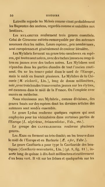 Histoire des insectes : traitant de leurs moeurs et de leurs ...