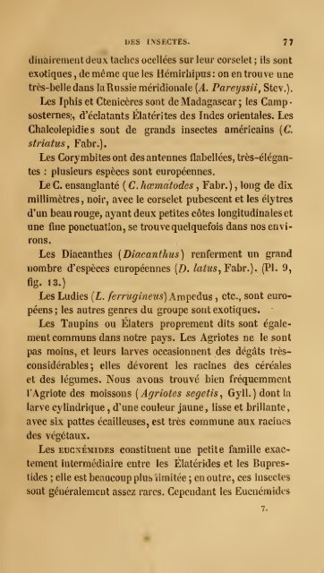 Histoire des insectes : traitant de leurs moeurs et de leurs ...