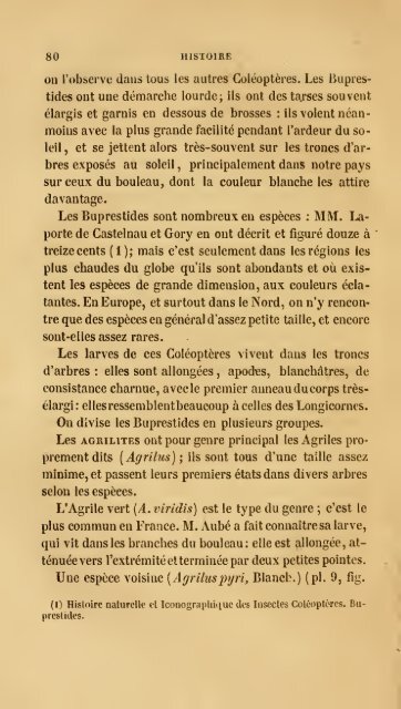 Histoire des insectes : traitant de leurs moeurs et de leurs ...