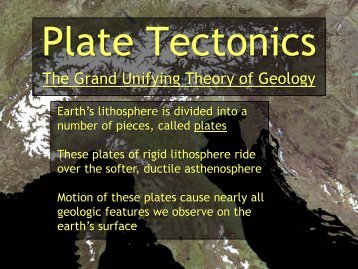 Plate Tectonics: The Grand Unifying Theory of Geology