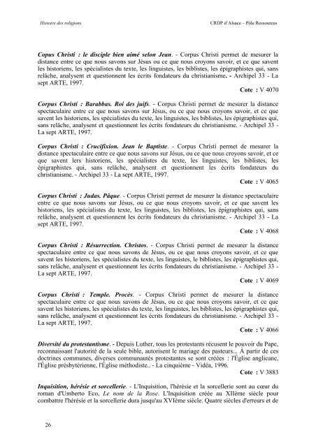 Lire la suite… - CRDP de l'Académie de Strasbourg