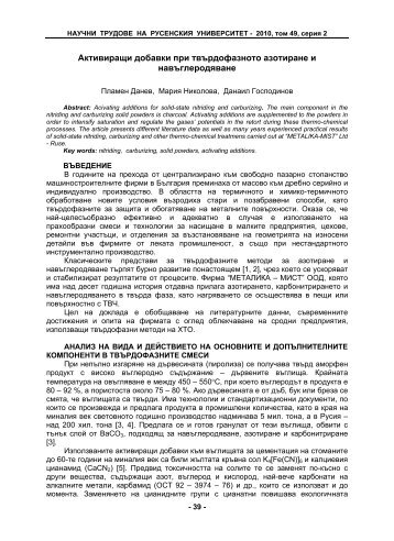 7. Активиращи добавки при твърдофазното азотиране и ...