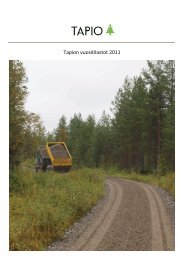 Tapion vuositilastot 2011 - Metsä vastaa