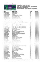 DELEGATE LIST AS AT 3 JUNE 2010 Please note we will not be ...