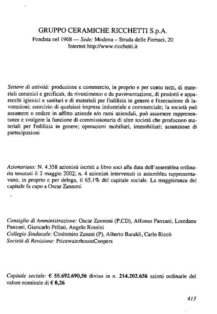 2002 - Archivio Storico Vincenzo Maranghi