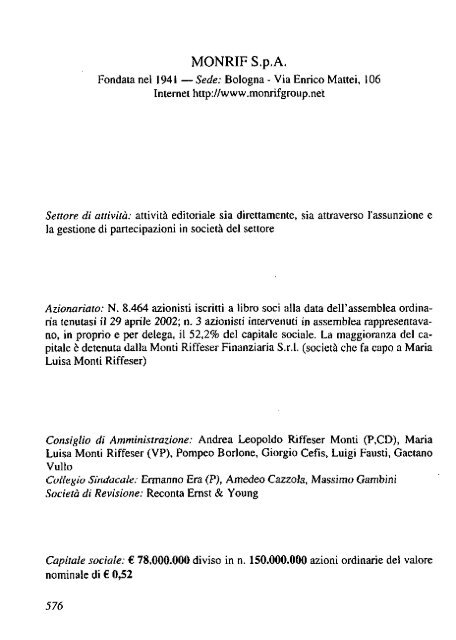 2002 - Archivio Storico Vincenzo Maranghi