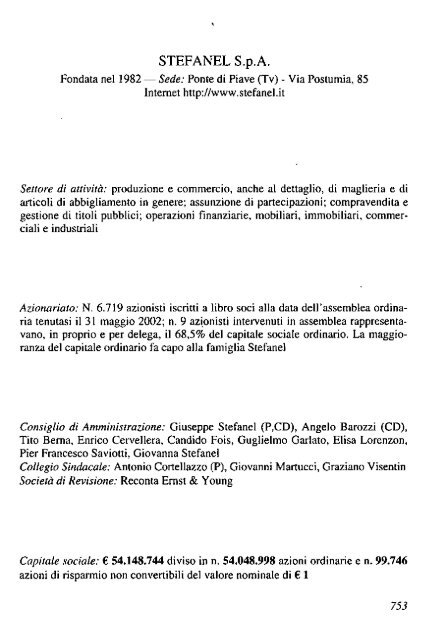 2002 - Archivio Storico Vincenzo Maranghi