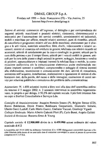 2002 - Archivio Storico Vincenzo Maranghi