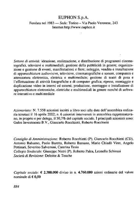 2002 - Archivio Storico Vincenzo Maranghi