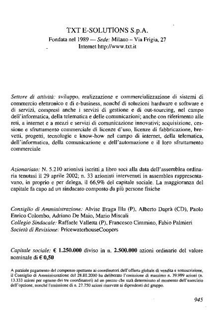 2002 - Archivio Storico Vincenzo Maranghi