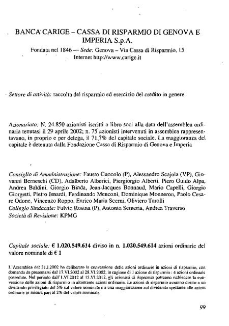 2002 - Archivio Storico Vincenzo Maranghi