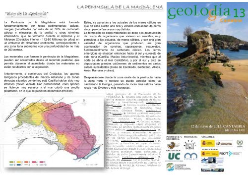 LA PENINSULA DE LA MAGDALENA - Sociedad Geológica de ...