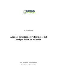 Apuntes históricos sobre los fueros del antiguo Reino de Valencia