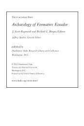 The Zooarchaeological Record from Formative ... - Dumbarton Oaks
