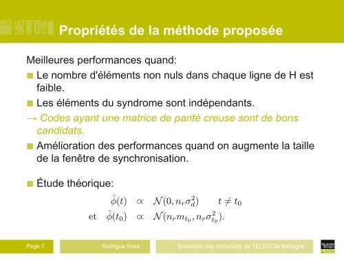 Synchronisation trame et estimation de phase aveugles pour les ...