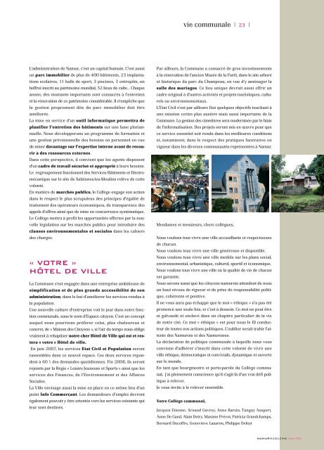 Namur Magazine - Ville de Namur