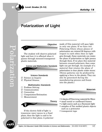 Polarization of Light - NASA