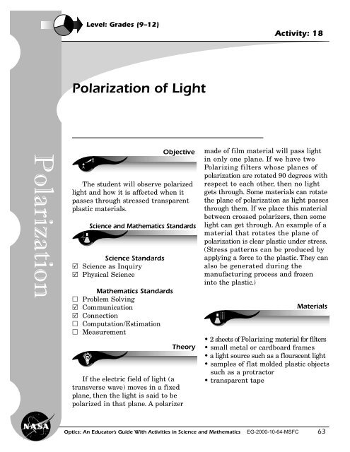 Polarization of Light - NASA