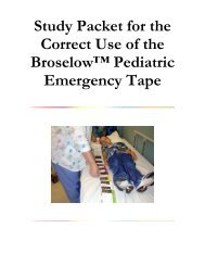 Correct Use of the Broselow Pediatric Emergency Tape