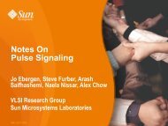 Notes On Pulse Signaling