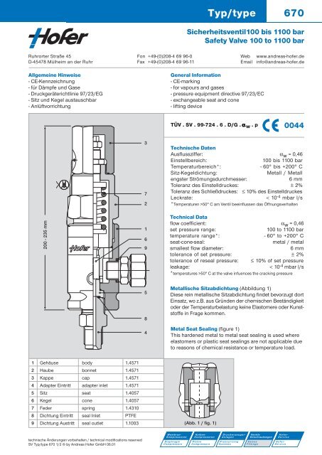 Typ 670.pdf - Andreas Hofer Hochdrucktechnik GmbH