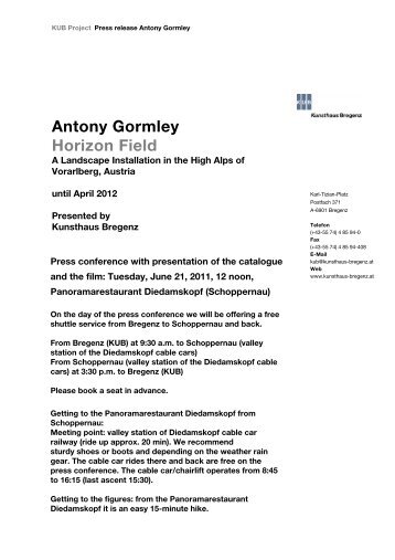 Antony Gormley Horizon Field - Kunsthaus Bregenz