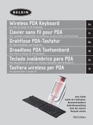 Wireless PDA Keyboard Clavier sans fil pour PDA Drahtlose ... - Belkin