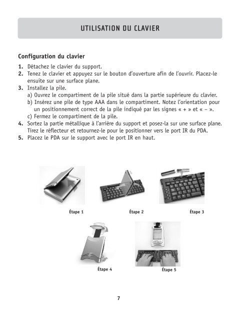 Wireless PDA Keyboard Clavier sans fil pour PDA Drahtlose ... - Belkin