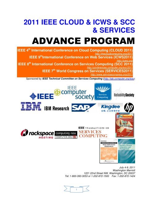 ADVANCE PROGRAM - IEEE Computer Society