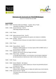 Séminaire des doctorants de TELECOM Bretagne