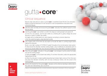 GuttaCore Sequence Card - DENTSPLY