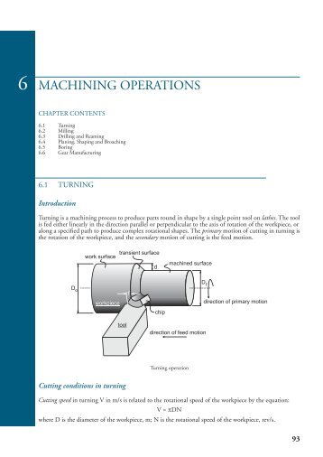 ME 364 Manufacturing Technology Lecture Notes - Department of ...