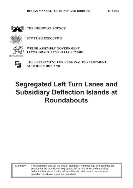 dmrb volume 6 section 3 part 5 - td 51/03 - Department for Transport