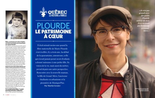 PLOURDE - Le Québec, une histoire de famille
