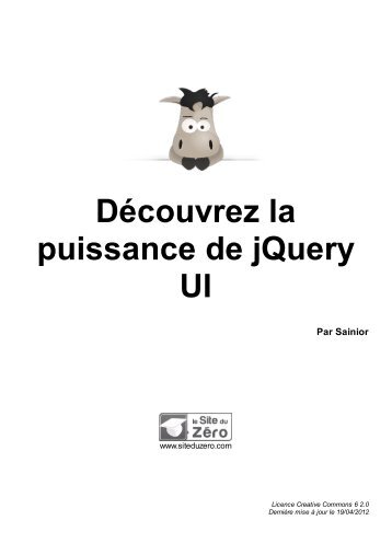 Découvrez la puissance de jQuery UI - Le Site du Zéro