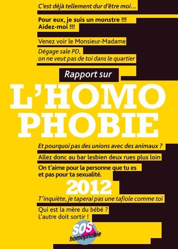 Le Rapport 2012 sur l'Homophobie - Charte de la diversité