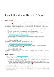 Installation des outils pour OCaml