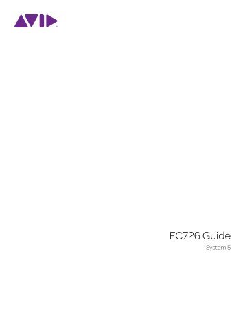 FC726 Guide, pdf - Euphonix